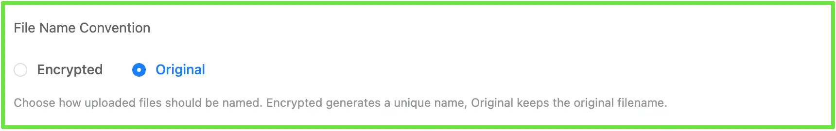 File Name Convention