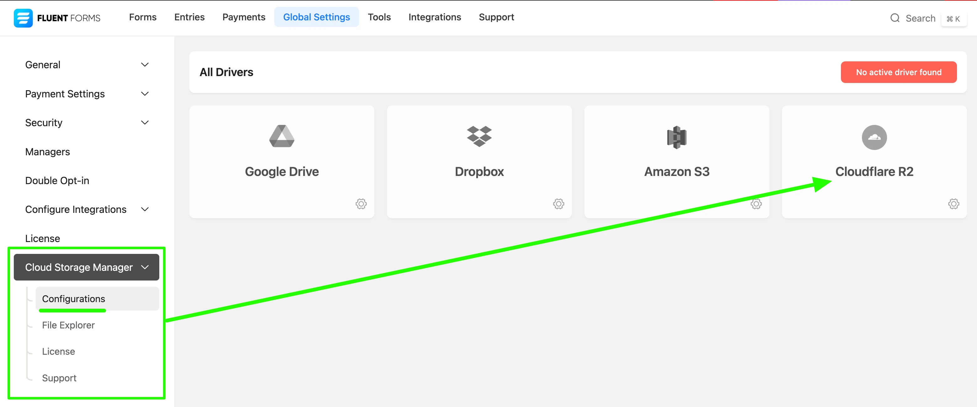 Configure Cloudflare R2 in Cloud Storage Manager